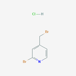 molecular formula C6H6Br2ClN B3233966 2-Bromo-4-(bromomethyl)pyridine hydrochloride CAS No. 1353959-14-4