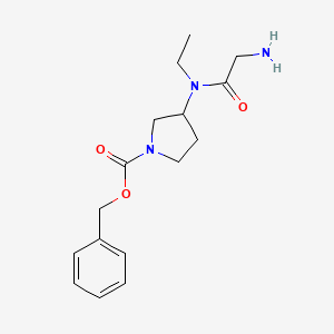3-[(2-Amino-acetyl)-ethyl-amino]-pyrrolidine-1-carboxylic acid benzyl ester