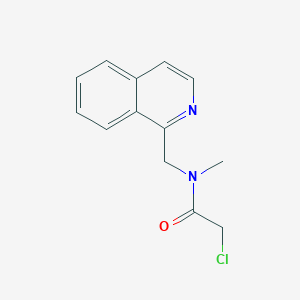 molecular formula C13H13ClN2O B3234009 2-Chloro-N-isoquinolin-1-ylmethyl-N-methyl-acetamide CAS No. 1353960-72-1