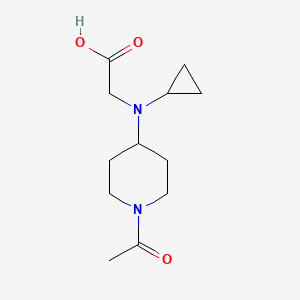 molecular formula C12H20N2O3 B3234023 [(1-Acetyl-piperidin-4-yl)-cyclopropyl-amino]-acetic acid CAS No. 1353961-38-2