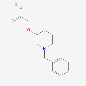 molecular formula C14H19NO3 B3234028 (1-Benzyl-piperidin-3-yloxy)-acetic acid CAS No. 1353961-40-6