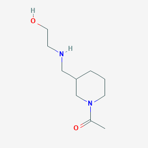 molecular formula C10H20N2O2 B3234029 1-{3-[(2-Hydroxy-ethylamino)-methyl]-piperidin-1-yl}-ethanone CAS No. 1353961-41-7