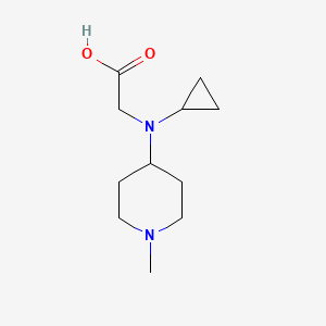 molecular formula C11H20N2O2 B3234041 [Cyclopropyl-(1-methyl-piperidin-4-yl)-amino]-acetic acid CAS No. 1353961-64-4