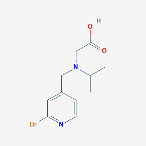 molecular formula C11H15BrN2O2 B3234049 [(2-Bromo-pyridin-4-ylmethyl)-isopropyl-amino]-acetic acid CAS No. 1353962-22-7