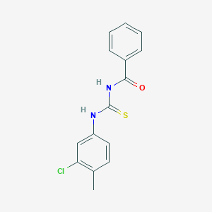molecular formula C15H13ClN2OS B323406 N-[(3-chloro-4-methylphenyl)carbamothioyl]benzamide 