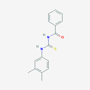 molecular formula C16H16N2OS B323407 N-[(3,4-dimethylphenyl)carbamothioyl]benzamide 