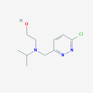 molecular formula C10H16ClN3O B3234073 2-[(6-Chloro-pyridazin-3-ylmethyl)-isopropyl-amino]-ethanol CAS No. 1353962-73-8