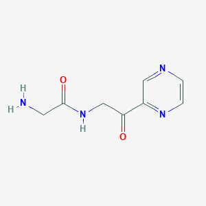 molecular formula C8H10N4O2 B3234089 2-Amino-N-(2-oxo-2-pyrazin-2-yl-ethyl)-acetamide CAS No. 1353962-94-3