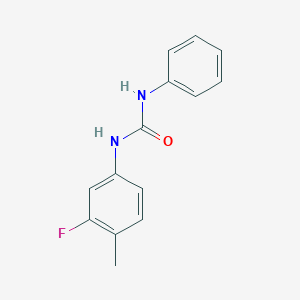 molecular formula C14H13FN2O B323409 1-(3-Fluoro-4-methylphenyl)-3-phenylurea 