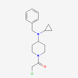 molecular formula C17H23ClN2O B3234090 1-[4-(Benzyl-cyclopropyl-amino)-piperidin-1-yl]-2-chloro-ethanone CAS No. 1353963-01-5