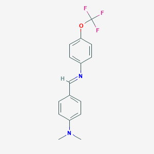 molecular formula C16H15F3N2O B323412 N-[4-(dimethylamino)benzylidene]-N-[4-(trifluoromethoxy)phenyl]amine 