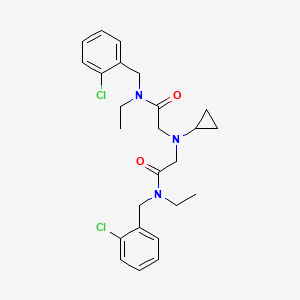 2,2'-(Cyclopropylazanediyl)bis(N-(2-chlorobenzyl)-N-ethylacetamide)