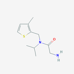 molecular formula C11H18N2OS B3234159 2-Amino-N-isopropyl-N-(3-methyl-thiophen-2-ylmethyl)-acetamide CAS No. 1353965-19-1
