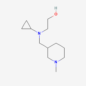 molecular formula C12H24N2O B3234177 2-[Cyclopropyl-(1-methyl-piperidin-3-ylmethyl)-amino]-ethanol CAS No. 1353965-38-4
