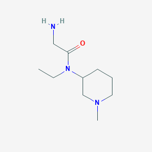molecular formula C10H21N3O B3234195 2-Amino-N-ethyl-N-(1-methylpiperidin-3-yl)acetamide CAS No. 1353965-93-1