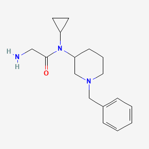 molecular formula C17H25N3O B3234213 2-Amino-N-(1-benzyl-piperidin-3-yl)-N-cyclopropyl-acetamide CAS No. 1353966-25-2