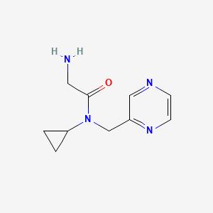 molecular formula C10H14N4O B3234279 2-Amino-N-cyclopropyl-N-pyrazin-2-ylmethyl-acetamide CAS No. 1353966-93-4