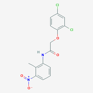 molecular formula C15H12Cl2N2O4 B323428 2-(2,4-dichlorophenoxy)-N-(2-methyl-3-nitrophenyl)acetamide 