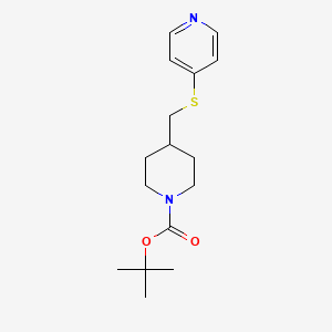 molecular formula C16H24N2O2S B3234280 tert-Butyl 4-((pyridin-4-ylthio)methyl)piperidine-1-carboxylate CAS No. 1353967-26-6
