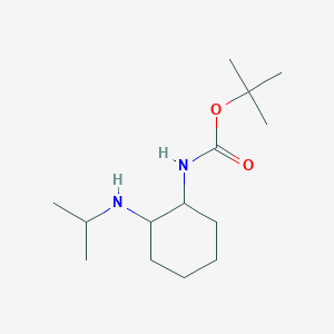 molecular formula C14H28N2O2 B3234292 (2-Isopropylamino-cyclohexyl)-carbamic acid tert-butyl ester CAS No. 1353971-11-5