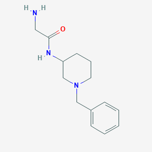 molecular formula C14H21N3O B3234307 2-Amino-N-(1-benzyl-piperidin-3-yl)-acetamide CAS No. 1353971-47-7