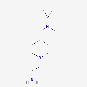 molecular formula C12H25N3 B3234351 [1-(2-Amino-ethyl)-piperidin-4-ylmethyl]-cyclopropyl-methyl-amine CAS No. 1353973-19-9