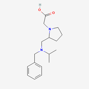 molecular formula C17H26N2O2 B3234354 {2-[(Benzyl-isopropyl-amino)-methyl]-pyrrolidin-1-yl}-acetic acid CAS No. 1353973-25-7