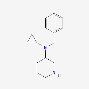 molecular formula C15H22N2 B3234371 Benzyl-cyclopropyl-piperidin-3-yl-amine CAS No. 1353973-82-6