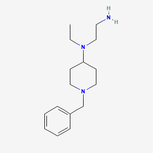 molecular formula C16H27N3 B3234398 N1-(1-benzylpiperidin-4-yl)-N1-ethylethane-1,2-diamine CAS No. 1353974-12-5
