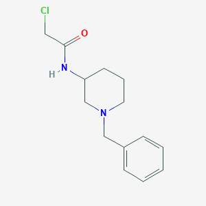 molecular formula C14H19ClN2O B3234412 N-(1-benzylpiperidin-3-yl)-2-chloroacetamide CAS No. 1353974-27-2