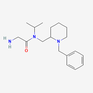 molecular formula C18H29N3O B3234424 2-Amino-N-(1-benzyl-piperidin-2-ylmethyl)-N-isopropyl-acetamide CAS No. 1353974-33-0