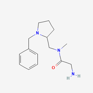 molecular formula C15H23N3O B3234433 2-Amino-N-(1-benzyl-pyrrolidin-2-ylmethyl)-N-methyl-acetamide CAS No. 1353974-42-1