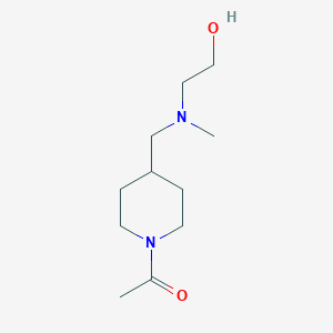 molecular formula C11H22N2O2 B3234441 1-(4-{[(2-Hydroxy-ethyl)-methyl-amino]-methyl}-piperidin-1-yl)-ethanone CAS No. 1353974-48-7