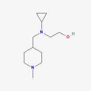 molecular formula C12H24N2O B3234483 2-[Cyclopropyl-(1-methyl-piperidin-4-ylmethyl)-amino]-ethanol CAS No. 1353976-61-0