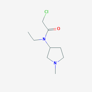 molecular formula C9H17ClN2O B3234491 2-Chloro-N-ethyl-N-(1-methyl-pyrrolidin-3-yl)-acetamide CAS No. 1353976-70-1