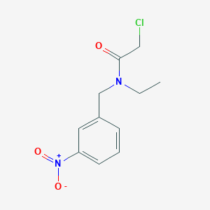 molecular formula C11H13ClN2O3 B3234506 2-Chloro-N-ethyl-N-(3-nitro-benzyl)-acetamide CAS No. 1353977-17-9