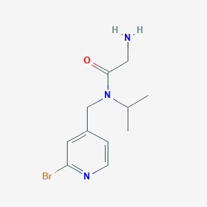 molecular formula C11H16BrN3O B3234535 2-Amino-N-(2-bromo-pyridin-4-ylmethyl)-N-isopropyl-acetamide CAS No. 1353977-53-3