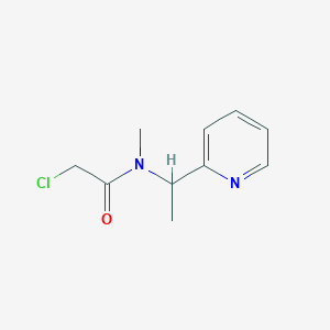 molecular formula C10H13ClN2O B3234544 2-Chloro-N-methyl-N-(1-pyridin-2-yl-ethyl)-acetamide CAS No. 1353977-76-0