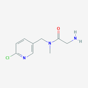 molecular formula C9H12ClN3O B3234548 2-Amino-N-(6-chloro-pyridin-3-ylmethyl)-N-methyl-acetamide CAS No. 1353977-80-6