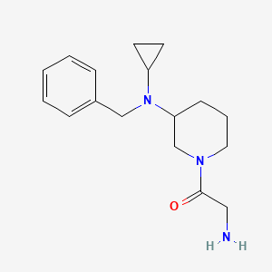 molecular formula C17H25N3O B3234551 2-Amino-1-[3-(benzyl-cyclopropyl-amino)-piperidin-1-yl]-ethanone CAS No. 1353977-83-9