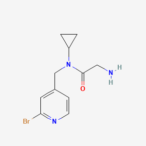 molecular formula C11H14BrN3O B3234552 2-Amino-N-(2-bromo-pyridin-4-ylmethyl)-N-cyclopropyl-acetamide CAS No. 1353977-87-3