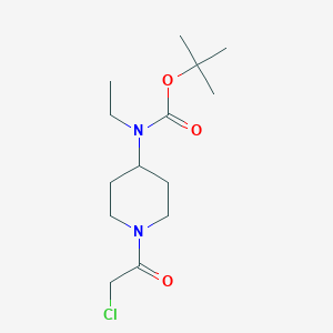 molecular formula C14H25ClN2O3 B3234559 [1-(2-Chloro-acetyl)-piperidin-4-yl]-ethyl-carbamic acid tert-butyl ester CAS No. 1353977-89-5