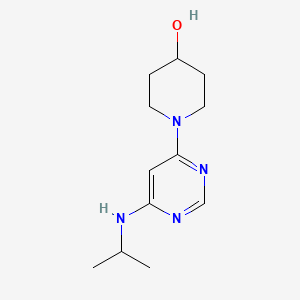 molecular formula C12H20N4O B3234565 1-(6-(Isopropylamino)pyrimidin-4-yl)piperidin-4-ol CAS No. 1353977-98-6