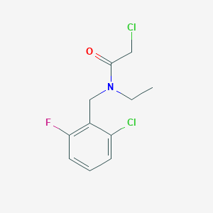 molecular formula C11H12Cl2FNO B3234566 2-Chloro-N-(2-chloro-6-fluoro-benzyl)-N-ethyl-acetamide CAS No. 1353978-00-3
