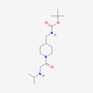 molecular formula C16H31N3O3 B3234570 [1-(2-Isopropylamino-acetyl)-piperidin-4-ylmethyl]-carbamic acid tert-butyl ester CAS No. 1353978-04-7