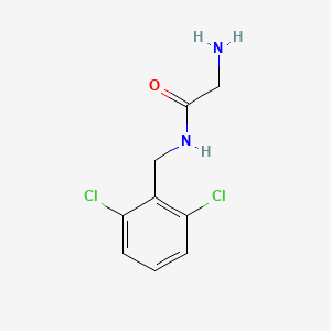 molecular formula C9H10Cl2N2O B3234577 2-Amino-N-(2,6-dichloro-benzyl)-acetamide CAS No. 1353978-06-9