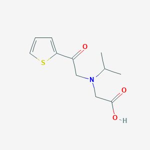 molecular formula C11H15NO3S B3234583 [Isopropyl-(2-oxo-2-thiophen-2-yl-ethyl)-amino]-acetic acid CAS No. 1353978-17-2