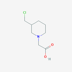 molecular formula C8H14ClNO2 B3234589 (3-Chloromethyl-piperidin-1-yl)-acetic acid CAS No. 1353978-33-2
