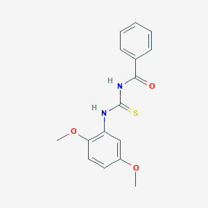 molecular formula C16H16N2O3S B323464 N-[(2,5-dimethoxyphenyl)carbamothioyl]benzamide 