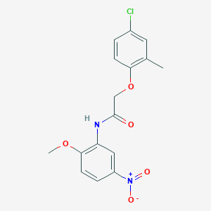 molecular formula C16H15ClN2O5 B323466 2-(4-chloro-2-methylphenoxy)-N-(2-methoxy-5-nitrophenyl)acetamide 